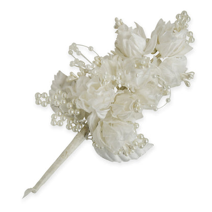 Vintage Bridal Tulip with Pearls Spray