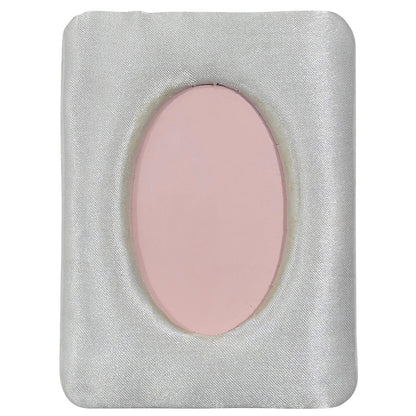 Vintage Bridal Satin Oval Photo Frame  - White