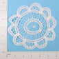 Round Sun Battenburg Doily Applique/Patch - White - 6"