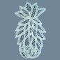 Battenburg Lace Pineapple Applique/Patch  - White