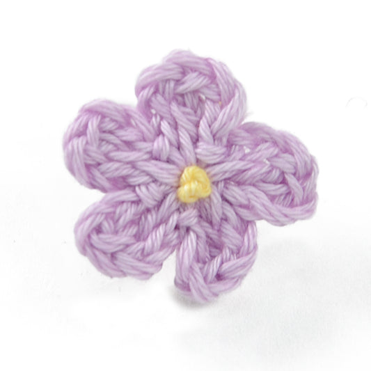 Crochet Daisy  Applique/Patch Pk/10  - Light Purple