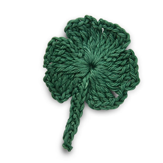 Crochet St. Patrick's Shamrock Applique/Patch  - Green