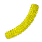 9x45mm Curved Rhinestone-Studded beads   - Yellow