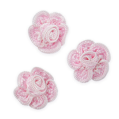 Pip Rose Applique/Patch Pack of 3