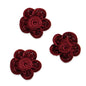 Pip Rose Applique/Patch Pack of 3