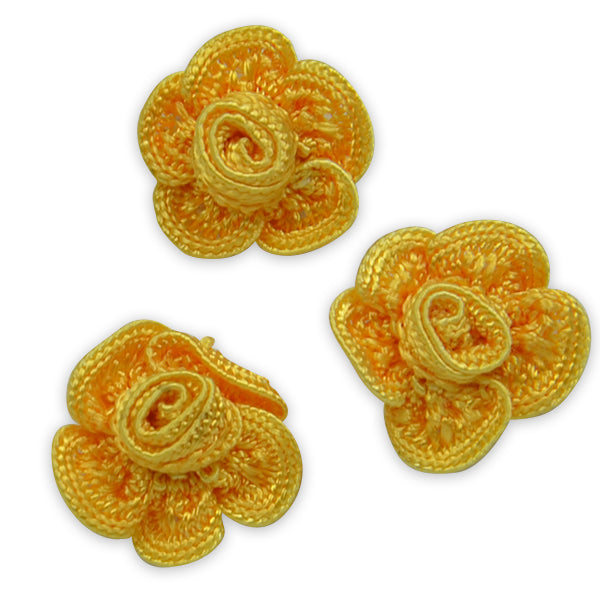 Pip Rose Applique/Patch Pack of 3