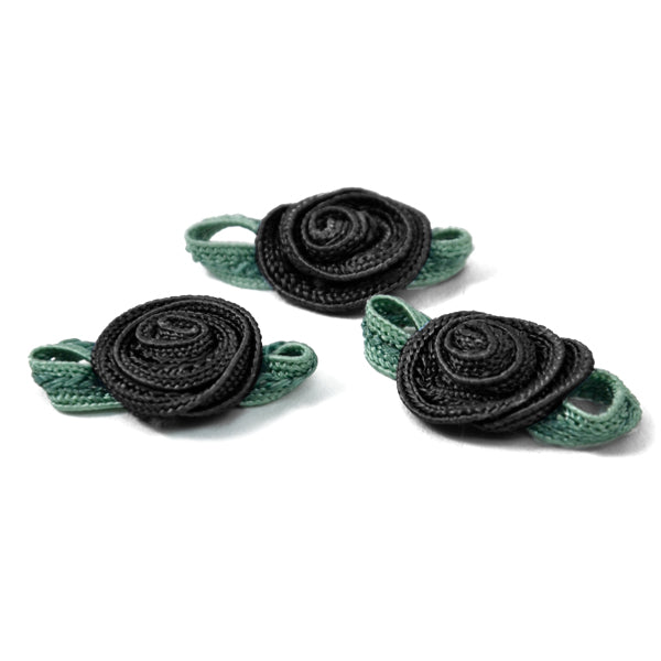 Rosette with Dark Green Leaves Pack of 3