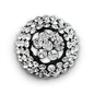 19mm Shirlene Rhinestone Dome Button   - Black/Silver