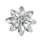 3/4" Rhinestone Floret Button   - Crystal