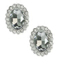 Glass Rhinestone Buttons with XL Center Rhinestone  - Crystal