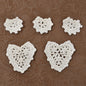 Crochettes Hearts Pack of 5  - White