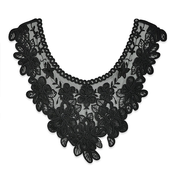 Juno Flower Lace Collar Applique/Patch 12" X 12"