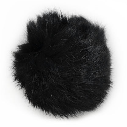 Boo Boo Rabbit Fur Pom Pom     - Black