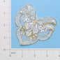 Lace D'oro Molly's Heart Applique/Patch  - White