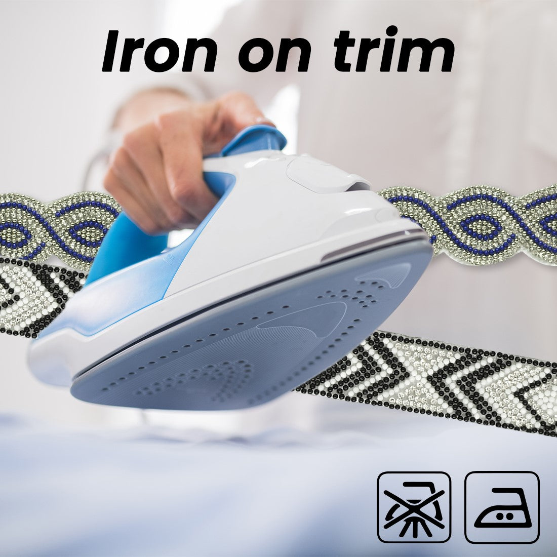 Olowin 1" Iron On Trim (Sold by the Yard)