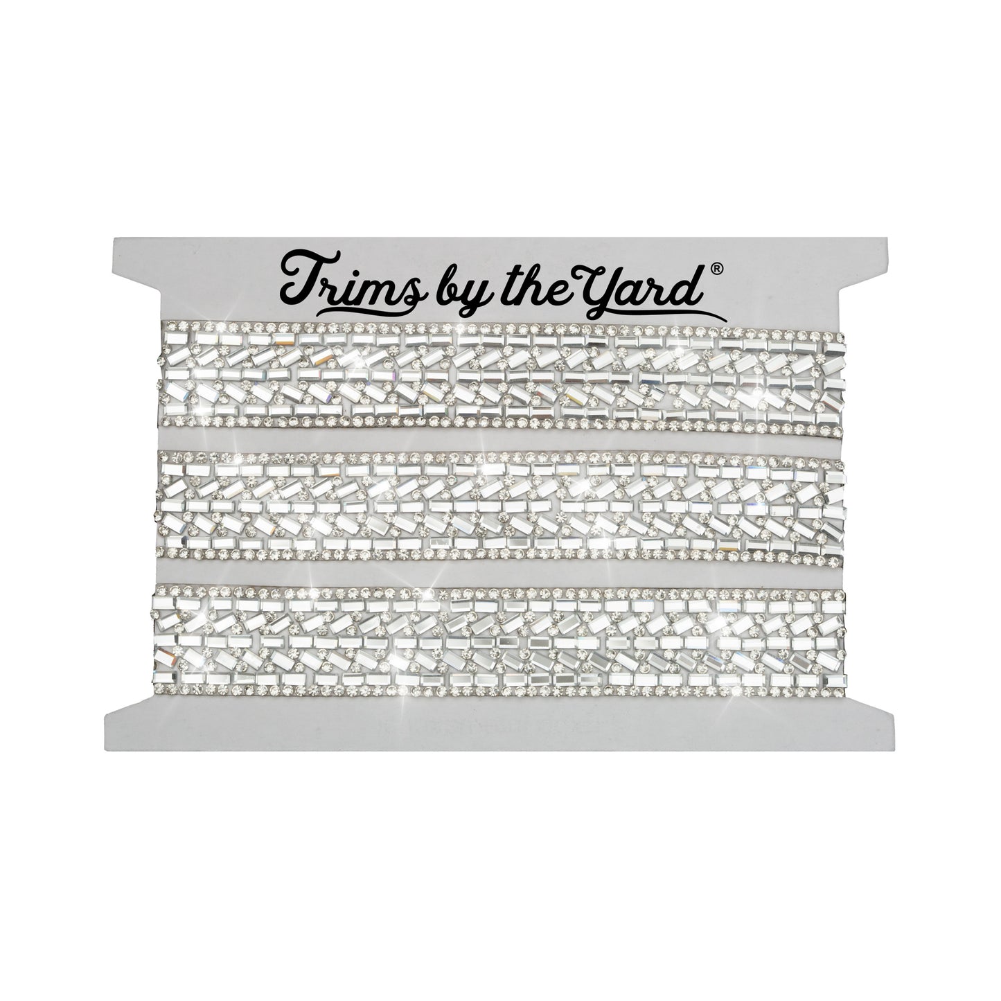 Victoria 20mm Iron-on Rhinestone Trim (Sold by the Yard)