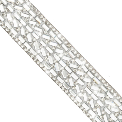 Victoria 20mm Iron-on Rhinestone Trim (Sold by the Yard)