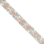 3/8" Ellie, Beaded Rhinestone, Crystal, Arrow Stripe, Trim, 5 Yard Cut