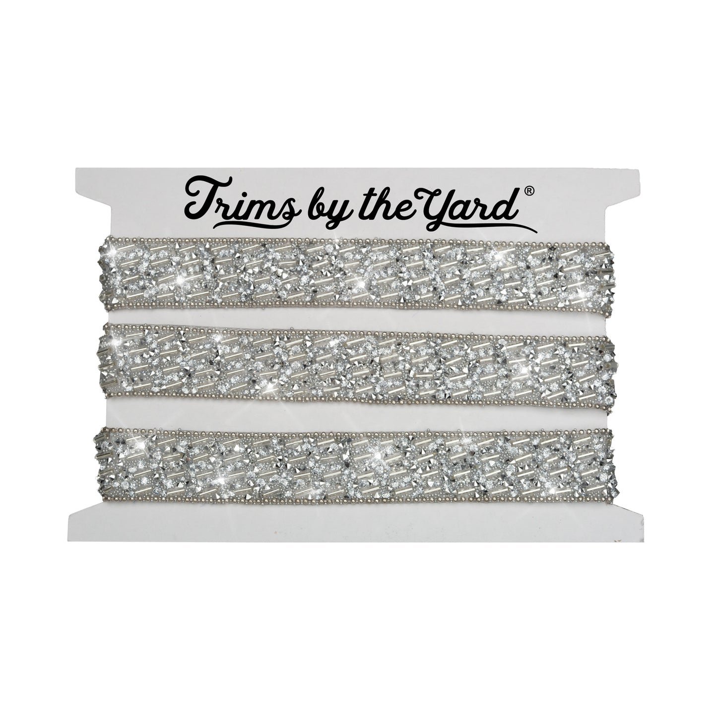 Camila 3/4" Iron-on Rhinestone Trim (Sold by the Yard)