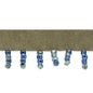 Faux Suede Beaded Fringe Trim - IR1854DNM (Sold by the Yard)