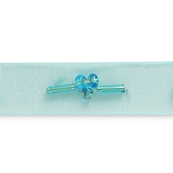 Beaded Organza Ribbon Trim (Sold by the Yard)