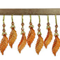 Acrylic Leaf Beaded Fringe Trim (Sold by the Yard)