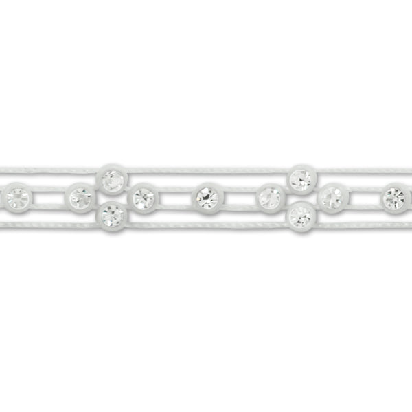 Rhinestone Four Point Trim  (Sold by the Yard)