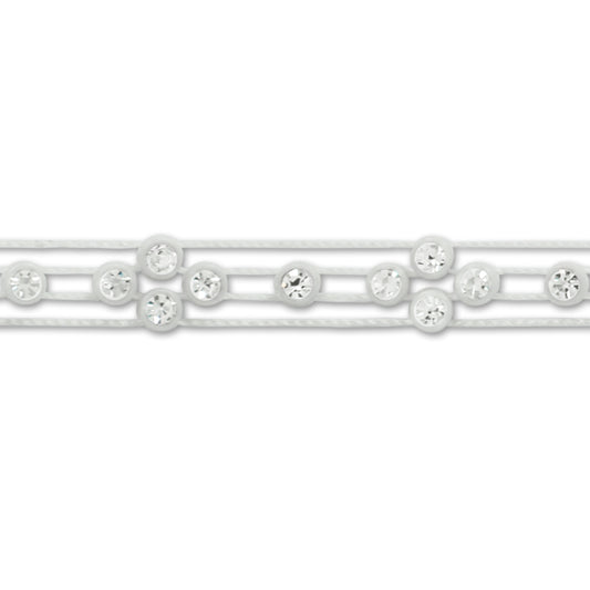 Rhinestone Four Point Trim  (Sold by the Yard)