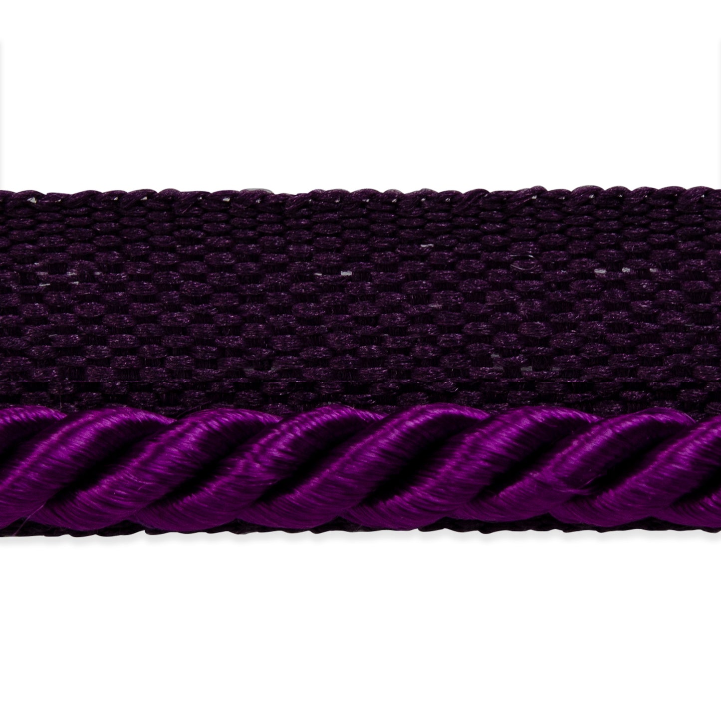 Ebony 1/8" Twisted Lip Cord Trim (Sold by the Yard)