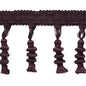 Spiral Tassel Fringe - Cranberry (Sold by the Yard)