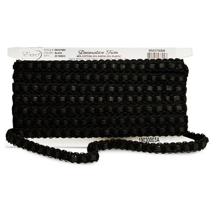 Faux Leather Braid Trim (Sold by the Yard)