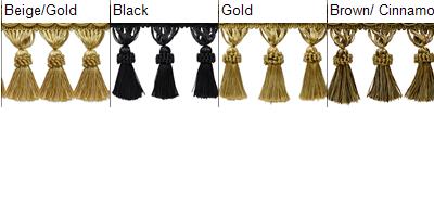 Kylie Classic Tassel Fringe. Trim  - Gold