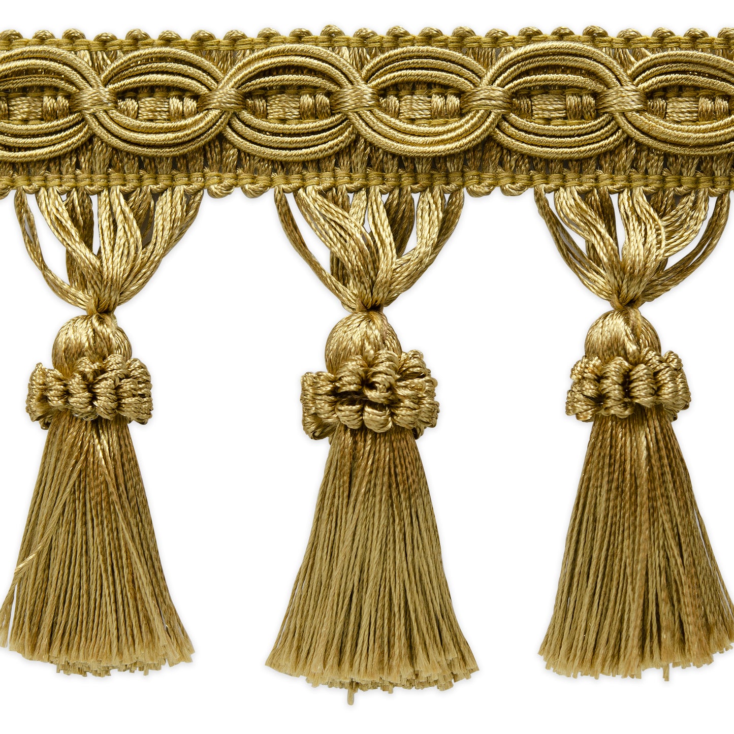 Kylie Classic Tassel Fringe. Trim  - Gold