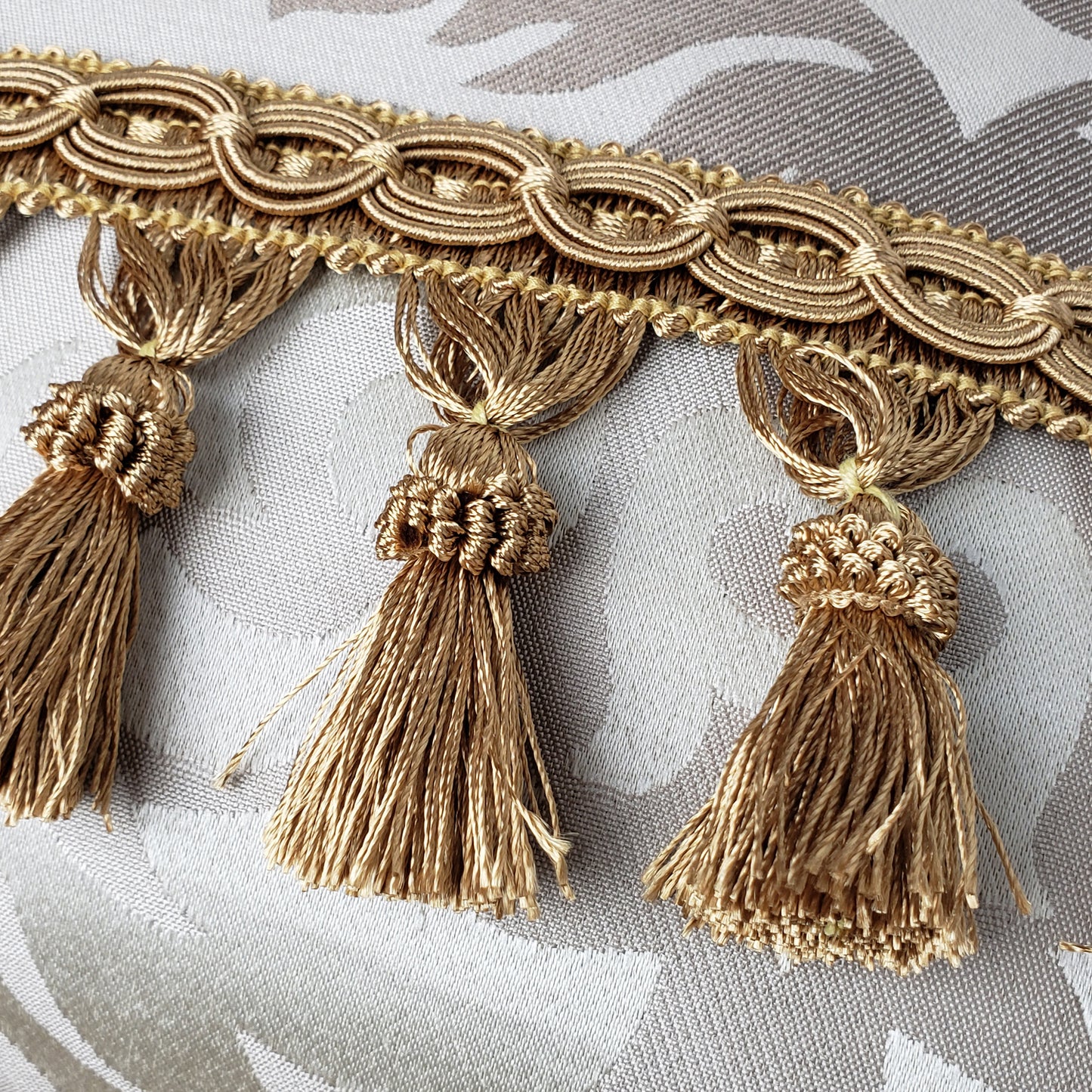 Kylie Classic Tassel Fringe. Trim  - Gold