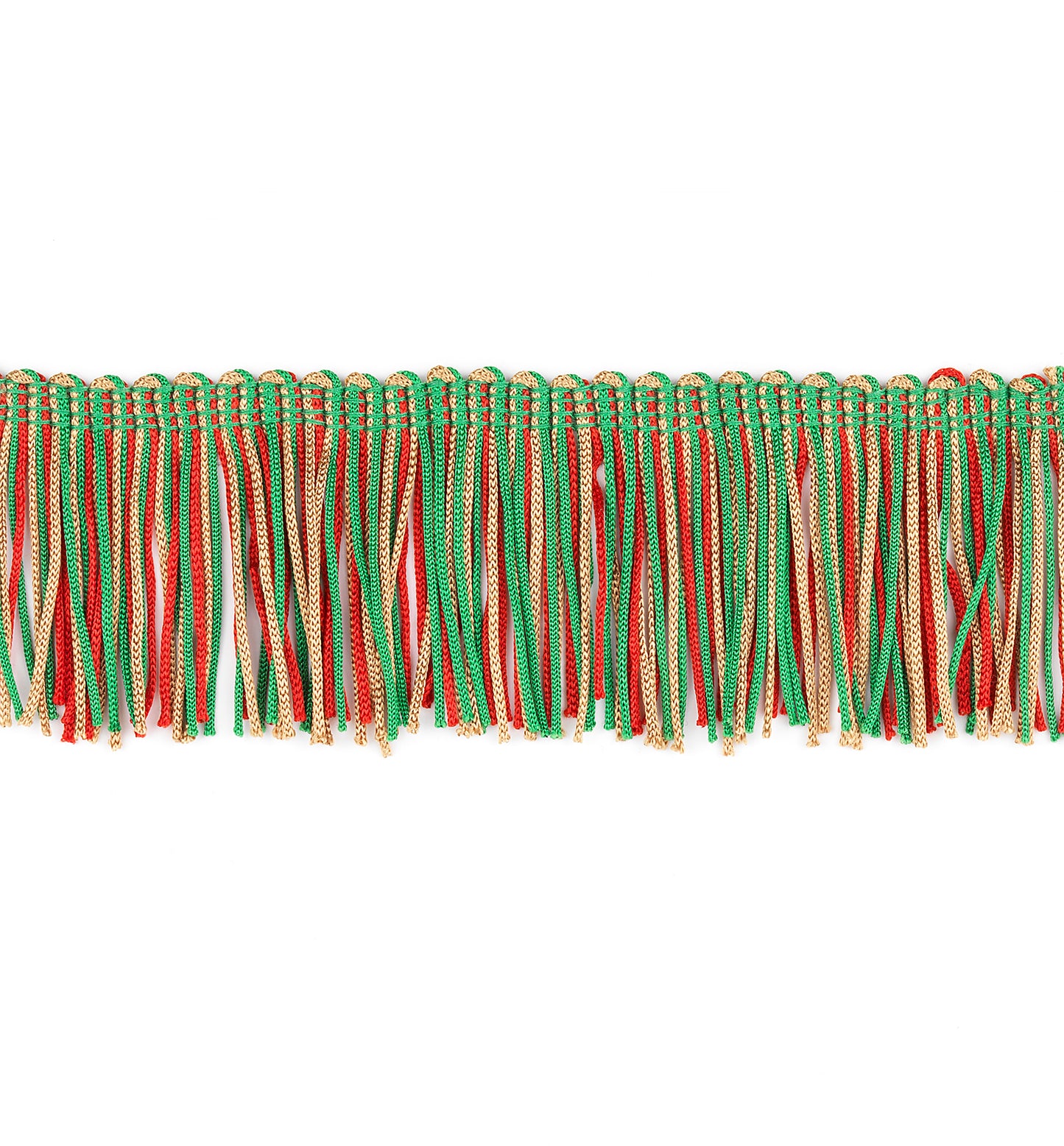 2" Multicolor Chainette Fringe Trim, Decorative, Versatile for Costumes
 (Sold by the Yard)