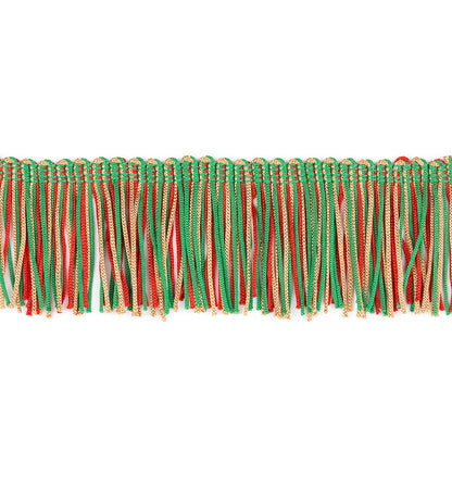 2" Multicolor Chainette Fringe Trim, Decorative, Versatile for Costumes
 (Sold by the Yard)