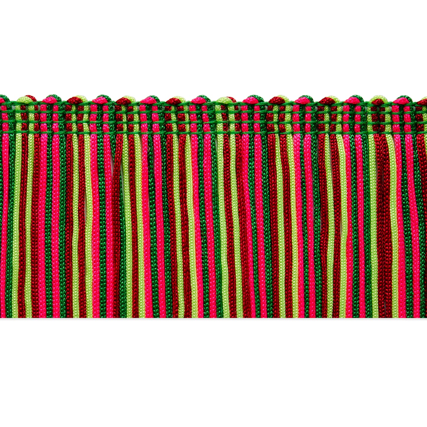 2" Multicolor Chainette Fringe Trim, Decorative, Versatile for Costumes
 (Sold by the Yard)