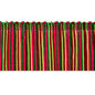 2" Multicolor Chainette Fringe Trim, Decorative, Versatile for Costumes
 (Sold by the Yard)