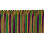 2" Multicolor Chainette Fringe Trim, Decorative, Versatile for Costumes
 (Sold by the Yard)