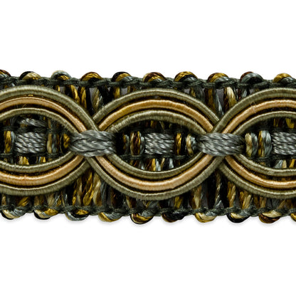 Collette Woven Braid Circle Trim      (Sold by the Yard)