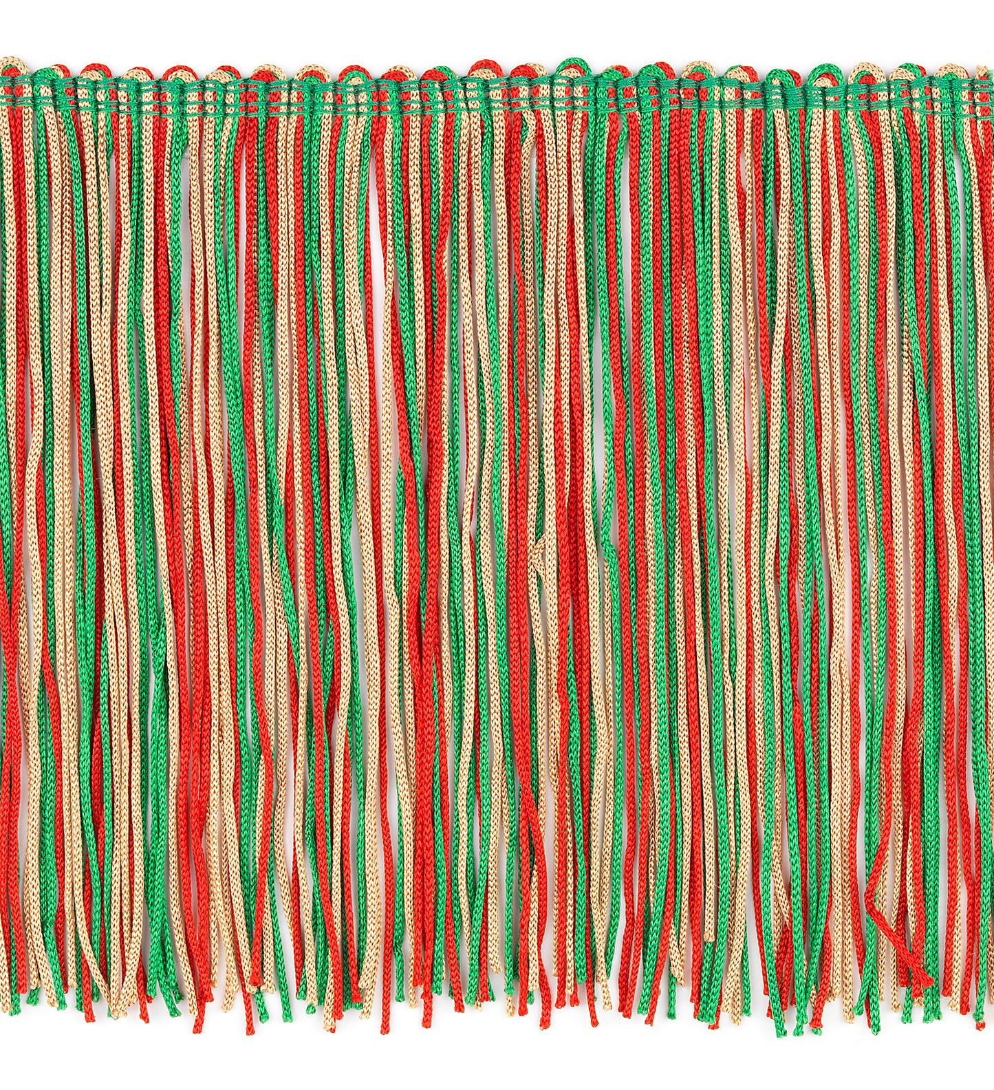 6" Multicolor Chainette Fringe Trim, Decorative, Versatile for Costumes (Sold by the Yard)