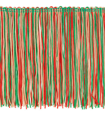 6" Multicolor Chainette Fringe Trim, Decorative, Versatile for Costumes (Sold by the Yard)