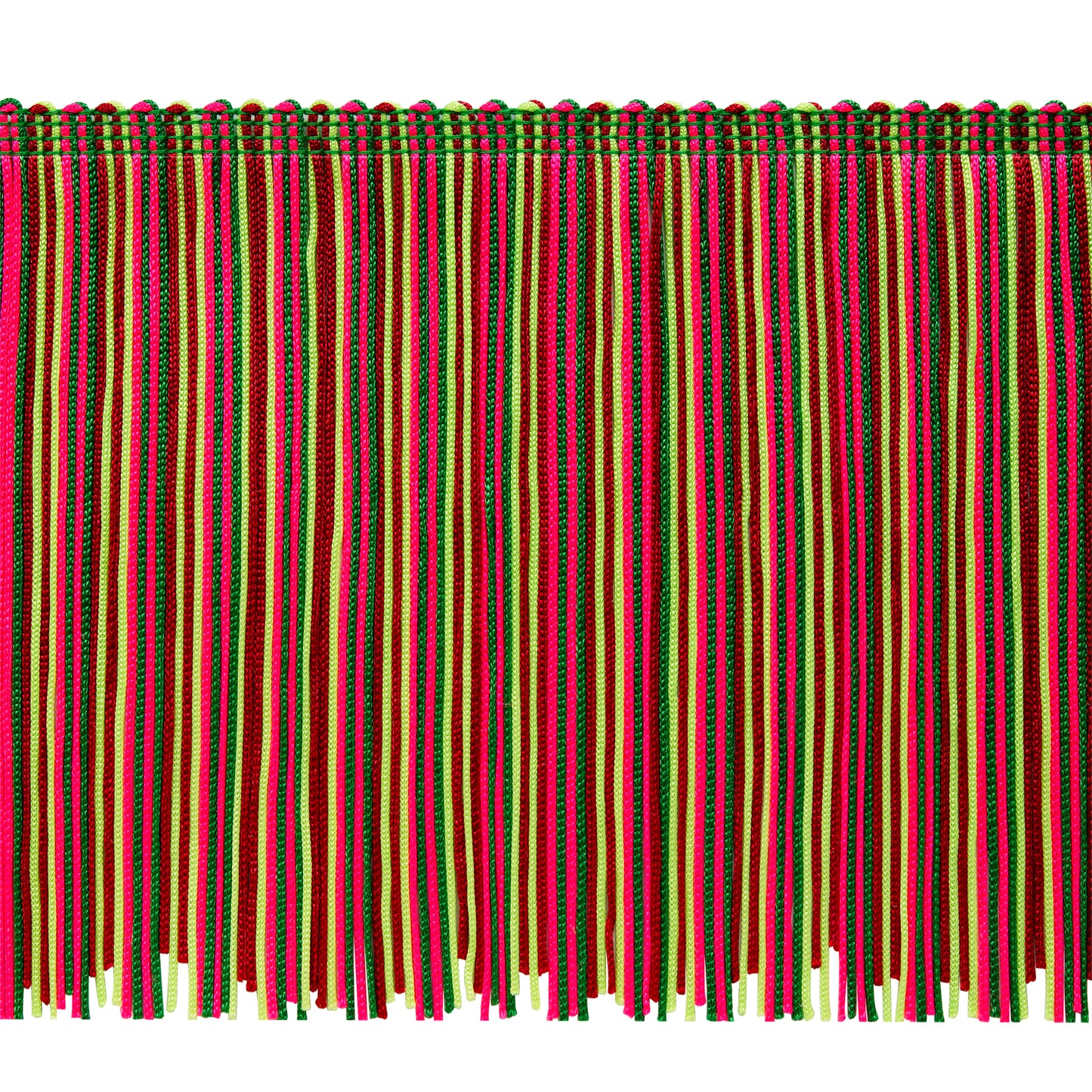 6" Multicolor Chainette Fringe Trim, Decorative, Versatile for Costumes (Sold by the Yard)