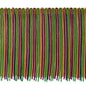 6" Multicolor Chainette Fringe Trim, Decorative, Versatile for Costumes (Sold by the Yard)