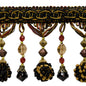 Preshea Decorative Beaded Fringe Trim (Sold by the Yard)