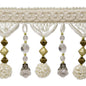 Preshea Decorative Beaded Fringe Trim (Sold by the Yard)