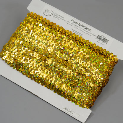 1 Row 3/8" Starlight Hologram Stretch Sequin Trim (Sold by the Yard)