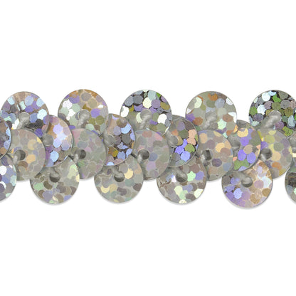 1 Row 3/8" Starlight Hologram Stretch Sequin Trim (Sold by the Yard)