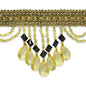 Isabella Scalloped Bead Fringe Trim      (Sold by the Yard)