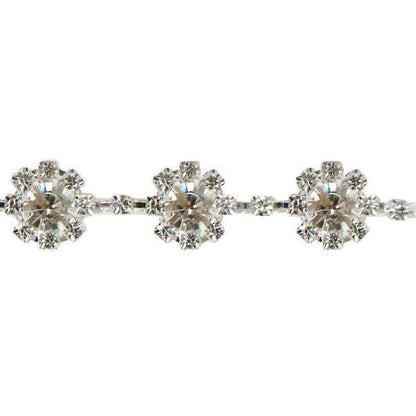 Sparkling Crystal Rhinestone Trim  (Sold by the Yard)